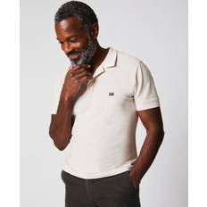 Yellow Polo Shirts Billy Reid Pique Polo, Cream