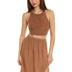 Linen Tank Tops Bella Dahl Scrunch Strap Top - Linen-Blend