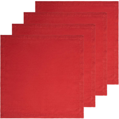 Linen Cloth Napkins Dalissa Linen Square 21.0 H x 21.0 W in Linen Cloth Napkin Beige, Red (53.34x)