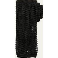 Ties Ralph Lauren Purple Label Men's Super-Knit Silk Tie BLACK