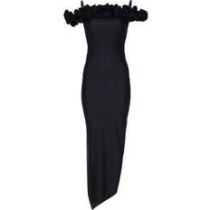 Coperni Ruffle long dress black