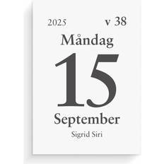 Kontorsmaterial Burde Calendar 2025 Day Block 44x63mm