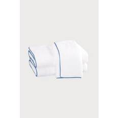 Cotton Terry Bath Towels Matouk Cairo Hand - Azure (OS) Bath Towel White