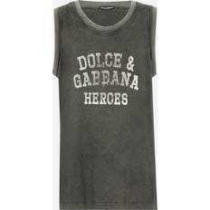 Herren - Mehrfarbig Tanktops Dolce & Gabbana Oversize-Singlet mit Logo