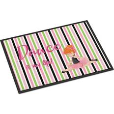 Carolines Treasures Ballet Dance Is My Life Door Mat 24 x 36 in Red