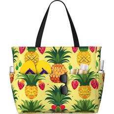 EdWal Pineapple Print Tote Bag - Yellow