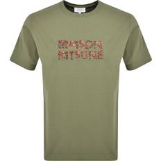 Clothing Maison Kitsuné Woodland Alphabet Comfort T-Shirt - Pebble