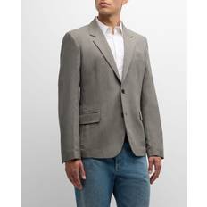 Ferragamo Herren Jacketts Ferragamo Herren Einreihiger Schneiderblazer Grau