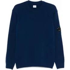 CP COMPANY Crewneck Uldblanding Pullover Med Lens - Blå