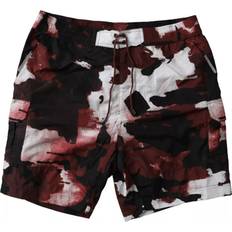 Multicoloured Swimming Trunks Dolce & Gabbana Camouflage Swim Shorts with Pockets Multicolor