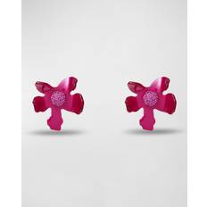 Rosso Orecchini Lele Sadoughi Crystal Lily Button Earrings, Raspberry