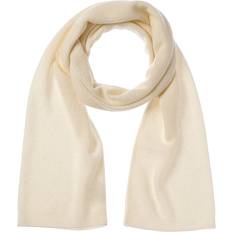 White Scarfs Phenix Phenix Lightweight Moss Stitch Cashmere Scarf