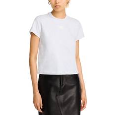 Alexander Wang Essential Shrunk Logo Tee - Light Heather
