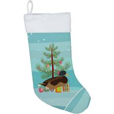 Silver Stockings Caroline's Treasures Silver Bantam Duck Christmas BB9234CS Stocking