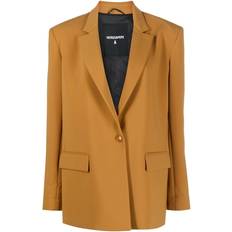 Orange - Women Blazers Patrizia Pepe Essential oversized blazer women Polyester/Elastane/Polyester/Elastane Brown