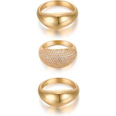 Zinc Anillos Ettika Timeless Glamour Ring Set