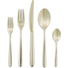 Beige Dinner Sets Sambonet 5-Piece Place Setting - Gray Stainless Steel Dinner Set 5pcs