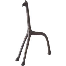 Detalles Interiores Global Views Iron Giraffe Sculpture 10" - Black Figurine