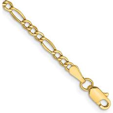 10k Jewellery Bagatela 10K Yellow Gold Figaro Chain Bracelet