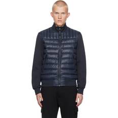 Mackage Navy Collin-R Mixed Media Down Jacket Navy