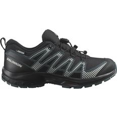 Textile Walking Shoes Children's Shoes Salomon Junior XA PRO V8 Waterproof - Black/Phantom/Dark Slate