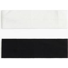 H&M Jersey Hairbands Black/White 2-pack