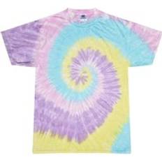 Colortone Rainbow Tie-Dye Short Sleeve Heavyweight T-Shirt Multi