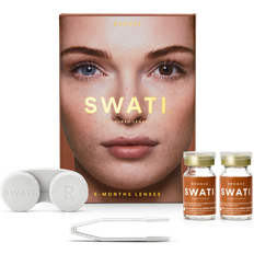 Swati Kontaktlinser Swati SWATI Brown Coloured Contact Lenses 6-Months 1 Pair
