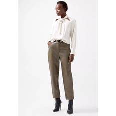 Återvunnet material Blusar French Connection Carmen Crepe Tie Blouse - Kräm