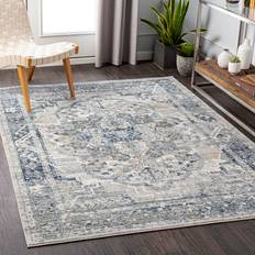 Langley Street Carty Moroccan Machine Woven Area Rug 140 cm x 200 cm Black, Beige, Grey, Blue