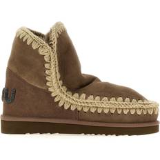 Læderstøvler Eskimo 18 Glitter Logo - Taupe