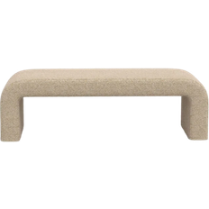 Beige Settee Benches Joss & Main Barley Dolly Toast Settee Bench 52x20"