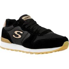 Skechers Rose Gold Trainers Skechers Retros OG 85 Lace Up Fashion Sneaker - Black/White/Gold