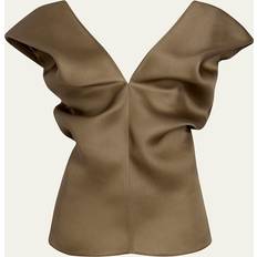 Blouses Khaite Ami Slouched Silk Top - Toffee