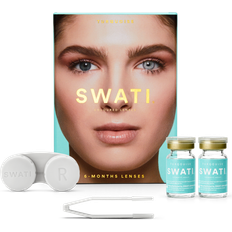 Swati SWATI Turquoise/Grey Coloured Contact Lenses 6-Months 1 Pair