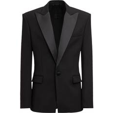 Balmain Hombre Ropa de abrigo Balmain Double Crepe Wool Tuxedo Jacket - Black