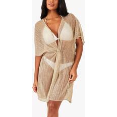 Golden - Lange Kleider Accessorize Shimmer Kaftan - Gold