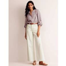 Boden High Rise Wide Leg Jeans