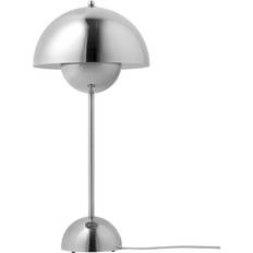 Flowerpot vp3 &Tradition FlowerPot VP3 Chrome Bordslampa 50cm