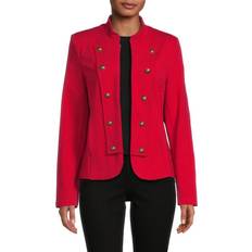 Red Outerwear Tommy Hilfiger Adjustable Button Front Jacket - Chili Pepper