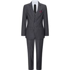 Paul Andrew Boys 3 Piece Charcoal Grey Classic Retro Suit