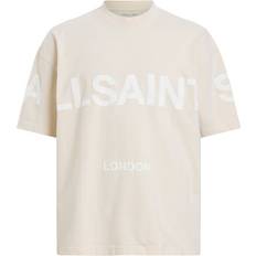 AllSaints Clothing AllSaints Biggy Short Sleeve Crew T-Shirt - Natural Taupe