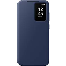 Wallet Cases Samsung Smart View Wallet Case for Galaxy S24 FE Blue