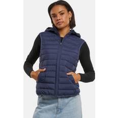 Urban Classics Dam Västar Urban Classics UC Ladies Ultra Light Puffer Vest - Navy