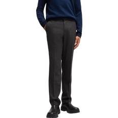 HUGO BOSS Trousers HUGO BOSS Smart Wool Blend Trousers - Dark Grey