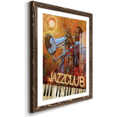 Framed Art Winston Porter Jazz Club Picture Frame Graphic Print 37.5 H x 27.5 W x 1.5 D Framed Art