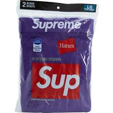 Supreme Men's Underwear Supreme Supreme Hanes Boxer Briefs 2 Pack - Purple