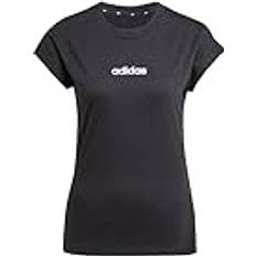 Slim - Unisex Överdelar adidas Female Essentials T-Shirt - Svart/Vit