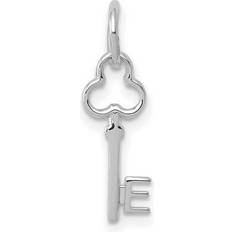 White Gold Charms & Pendants Quality Gold 14K White Gold Key Letter Initial Charm