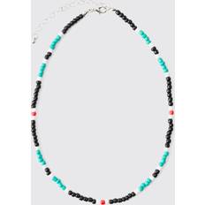 Mens Bead Necklace In Teal Green One